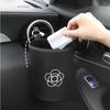 Cute Cartoon Flower Car Trash Bin Can for Back Seat Headrest Mini Auto Outlet Air Vent Organizer Rubbish Bag Garbage Storage