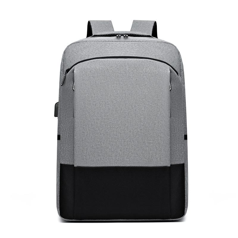 New Unisex Solid Color Waterproof and Breathable Business Fashion Casual All-match Daily Saving Backpack