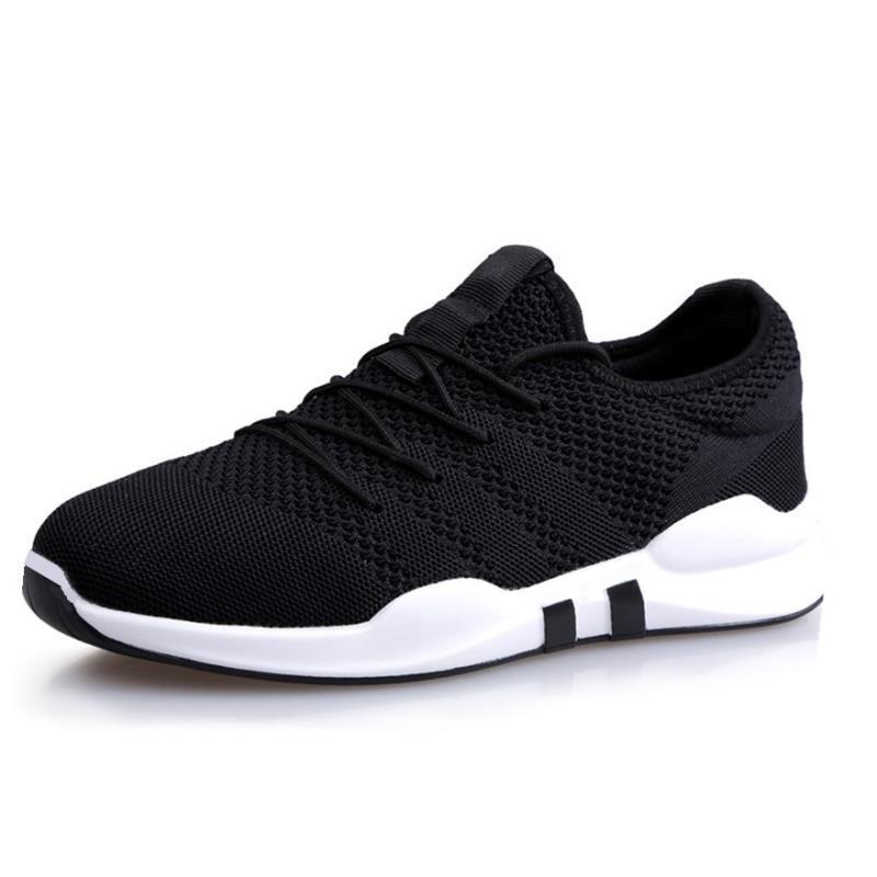 Men's Shoes Autumn Sports Casual Shoes Korean Version Trendy Running Tide Shoes Real Fly Woven Breathable Mesh Men's Shoes