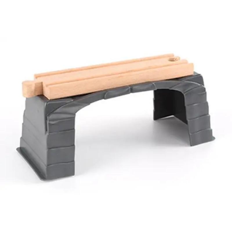 

Пластиковая имитационная сцена туннель грот совместимый деревянный обучающий поезд мальчик дети рождественский подарок игрушка