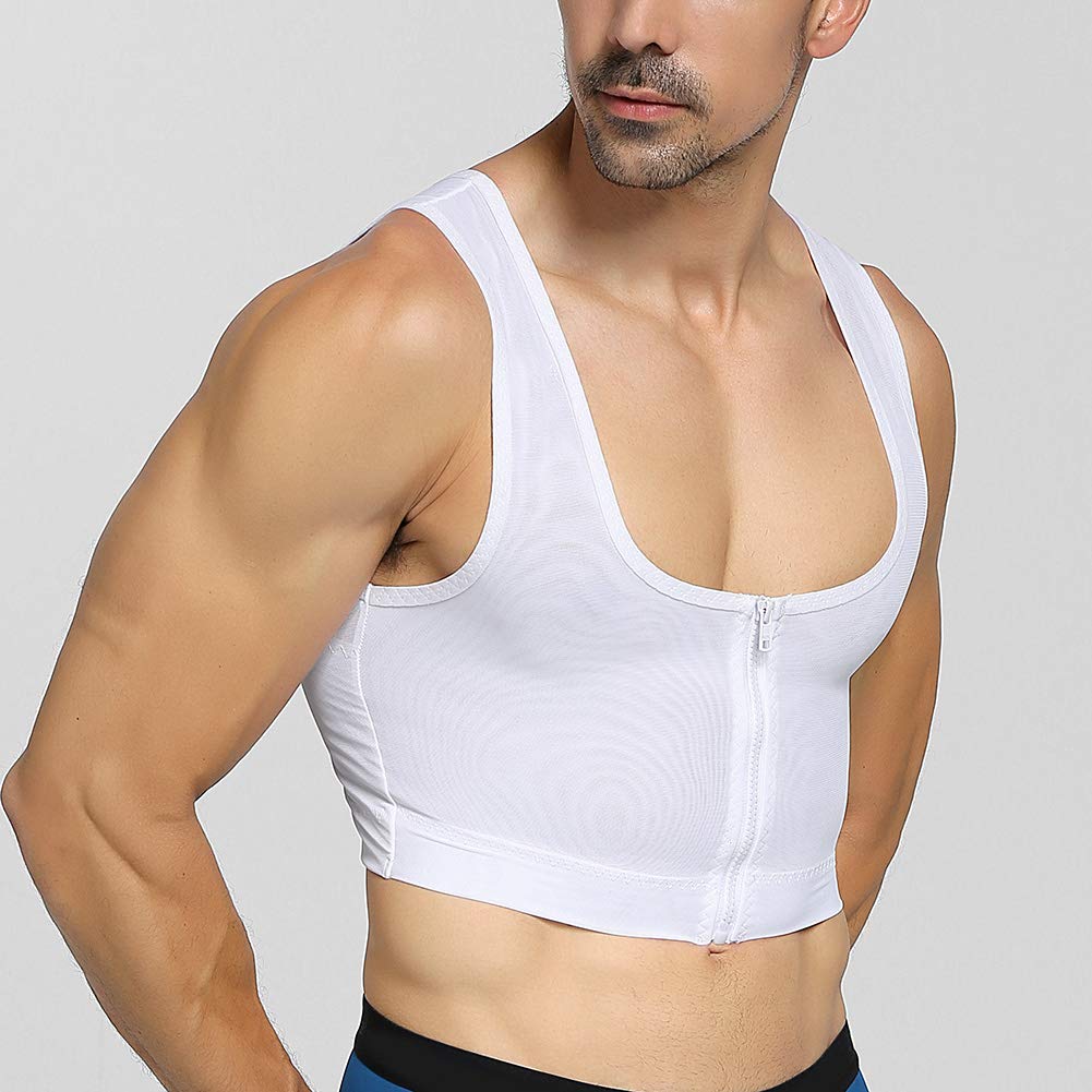 IYunyi Compresión Postura Cuerpo Camiseta sin Mangas Interior para Hombre, Faja, Corrector, Moldeador,