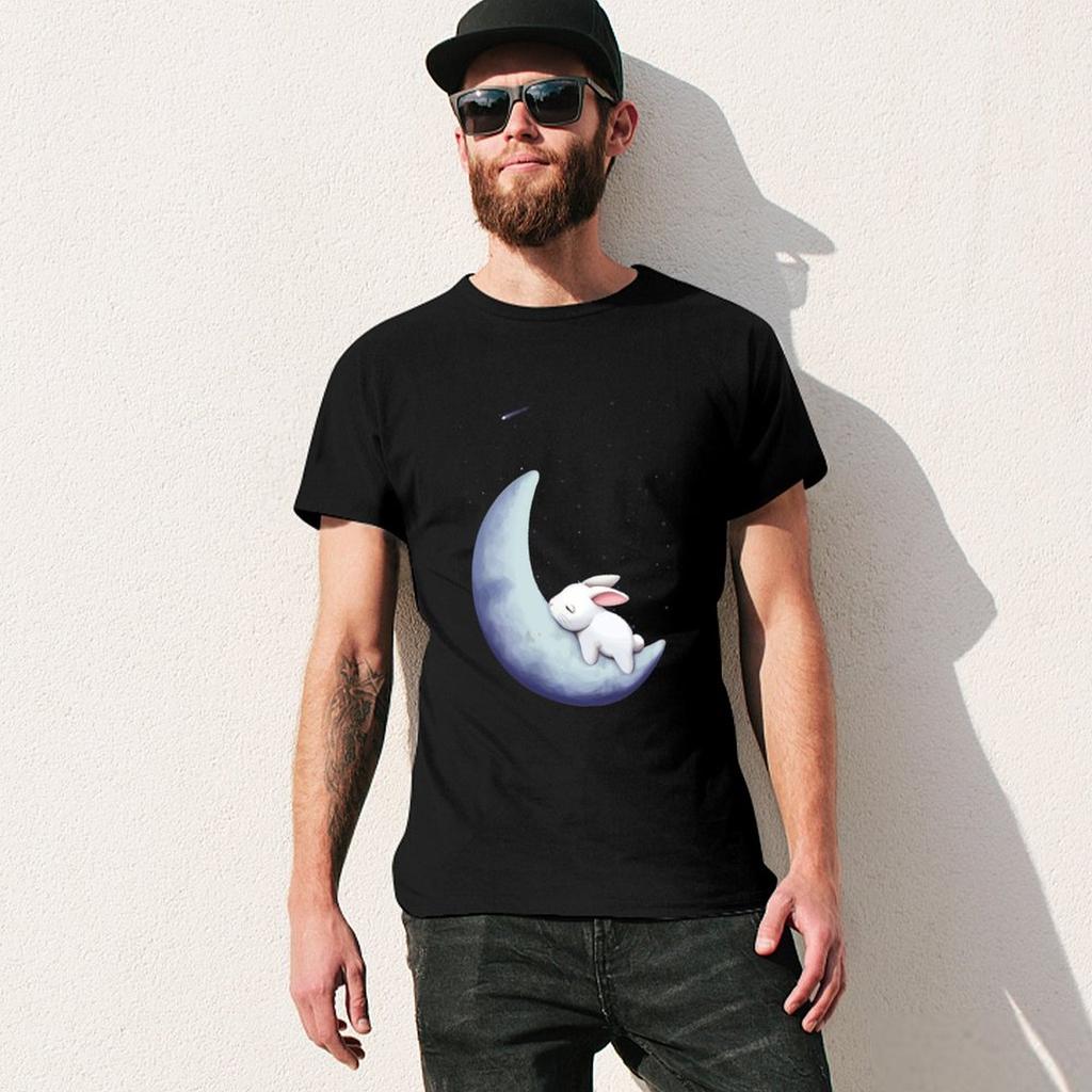 Moon T-Shirt Custom T Shirt Anime Tshirt Tops Luxury Clothes Men