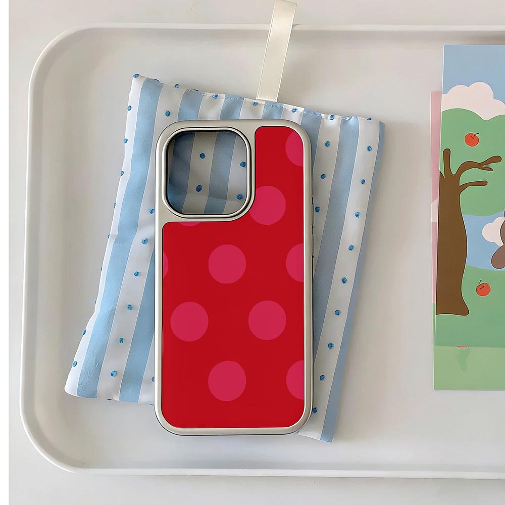 Retro Polka Dots Phone Case for IPhone 17 16e 16 15 14 13 12 11 Air Pro Max X XR XSMAX 8 7 Plus Luxury Clear Soft Back Cover