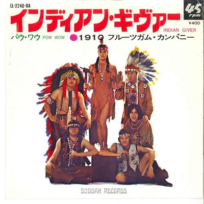 7-Zoll Schallplatte 1910 FRUITGUM COMPANY - Indian Giver / Pow Wow LL2240DA BUDDAH 1969 Japan Rock Gebraucht