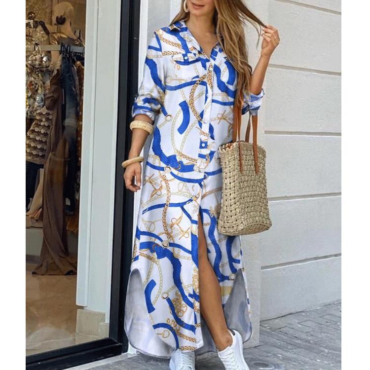 Women Fashion Print Dress Summer Casual Beach Dress Vestidos Bohemian Womens Clothing