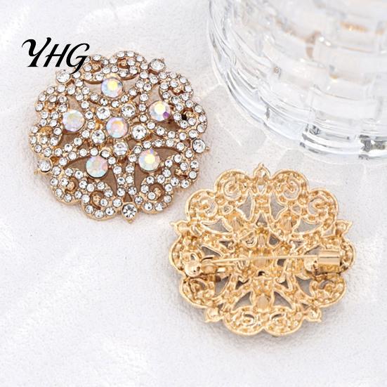 Wedding Party Jewelry Hollowout Star Rhinestone Brooch for Women, Dainty Decorative Lapel Daily Wear Pin, Sparkling Accessory