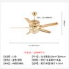 Smart Crystal Ceiling Fan LED Light Gold Chrome Strong Wind Ceiling Fan Lamp Bedroom Living Room 42in 52Inch Remote Control