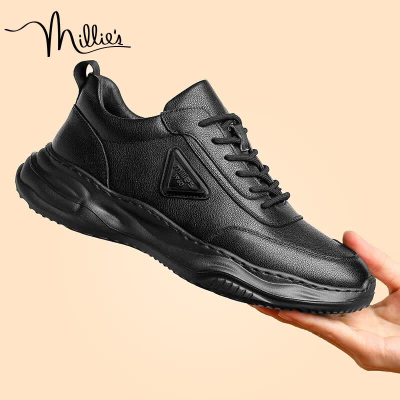 Millies Men s Top-Grain Leather Casual Sport Shoes 40