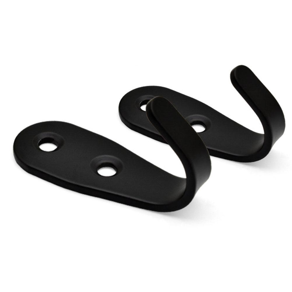 4pcs Clothes Hook Door Wall Hook Hanger Stainless Steel Towel Hook For Bathroom Clothes Coat Holder Bedroom Robe Rack Organizer