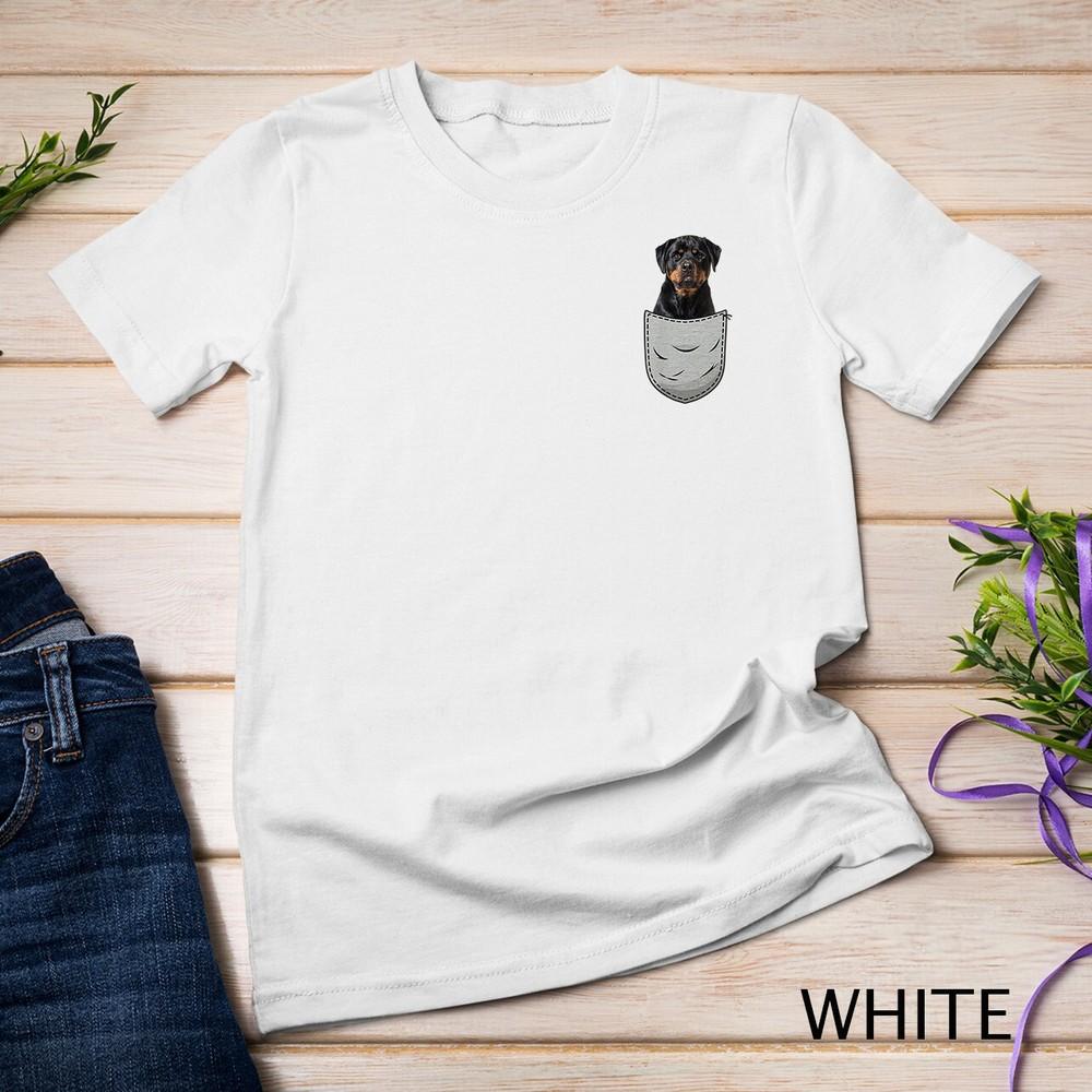 Cute Rottweiler Rott Rottie for Dog Lovers Pocket Owner Unisex T-shirt