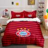 "Red Stripe FC Bayern Bedding" Bedding Duvet Cover Set Duvet Cover Pillowcases  (1 * Duvet Cover 2 * Pillowcases, Without Duvet Insert)
