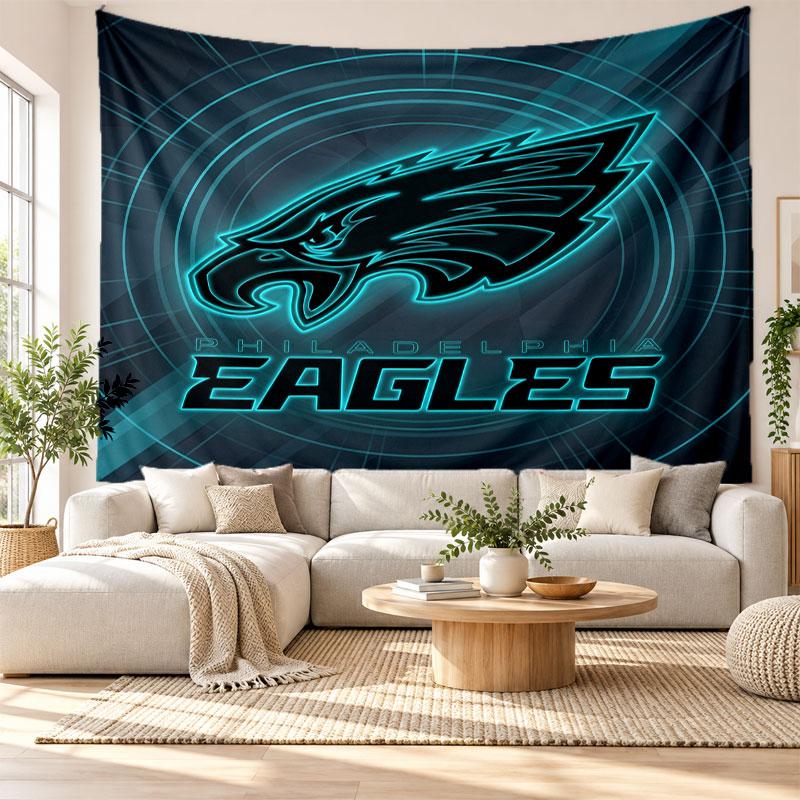 Philadelphia Eagles Wall Tapestry, Soft Fabric Wall Hanging, Decorative Backdrop For Bedroom Home Wall Art