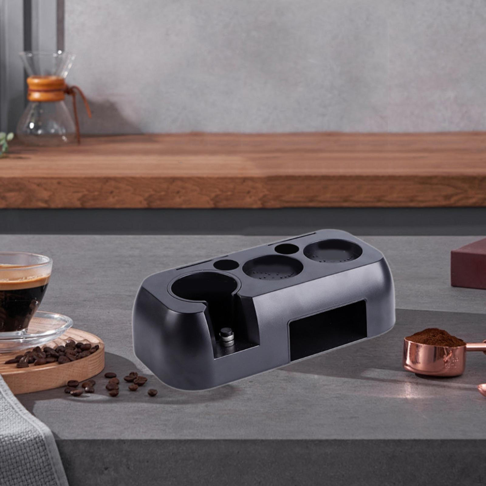 

Органайзер для темперирования кофе с нокбоксом и основанием для портафильтра чёрный