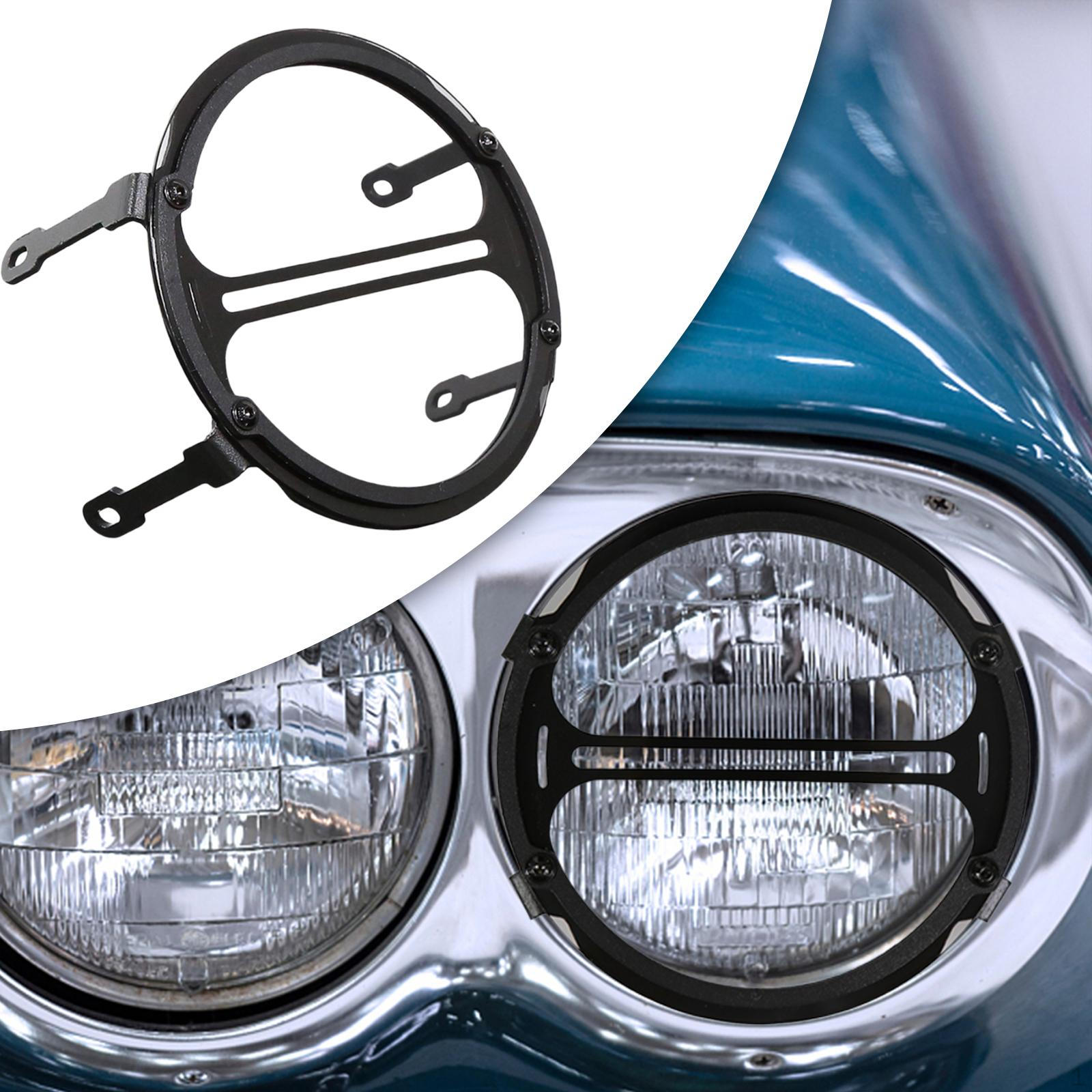 

Головка мотоцикла Прозрачное стекло Фара Модифицированные детали Заменить Круглую Форму Черный Подходит для Rebel