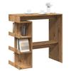 VidaXL Bar Table with Storage Shelf 100x48x101.5 Cm Artisan Oak, Pub Table, Bar Stool Table, Table 856759