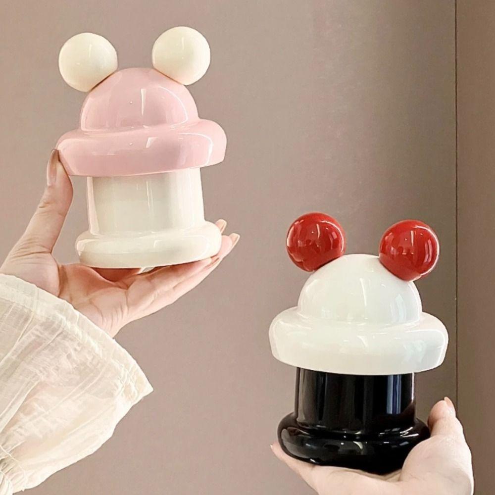 With Lid Toothpick Holder Plastic Makeup Remover Swab Jar Toothpick Storage Box  Living Room