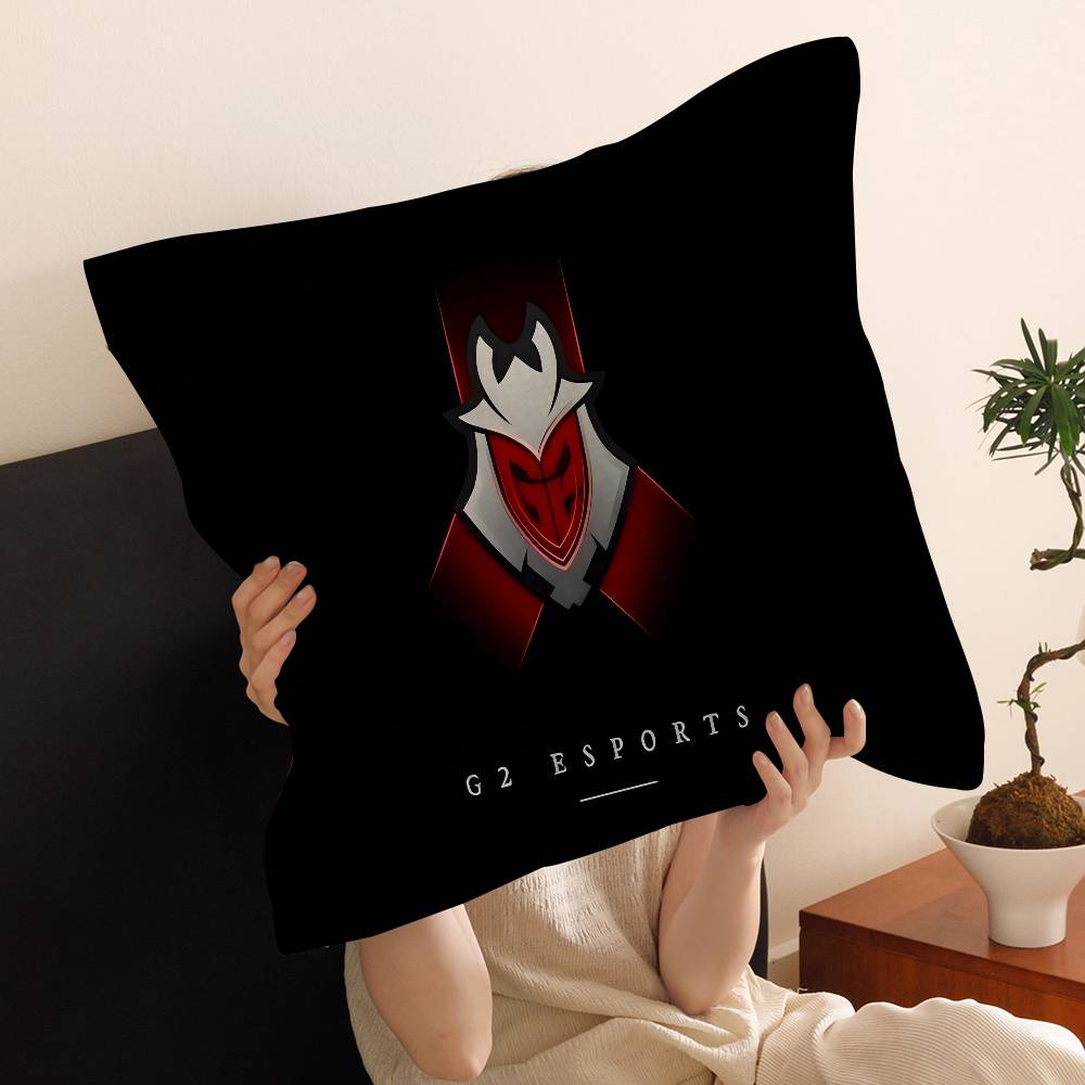 G2 E-Rsports Team Pillow Anime Pillow Sofa Bed Head Pillow Cover Cushion Cover 45x45 cm Fashion