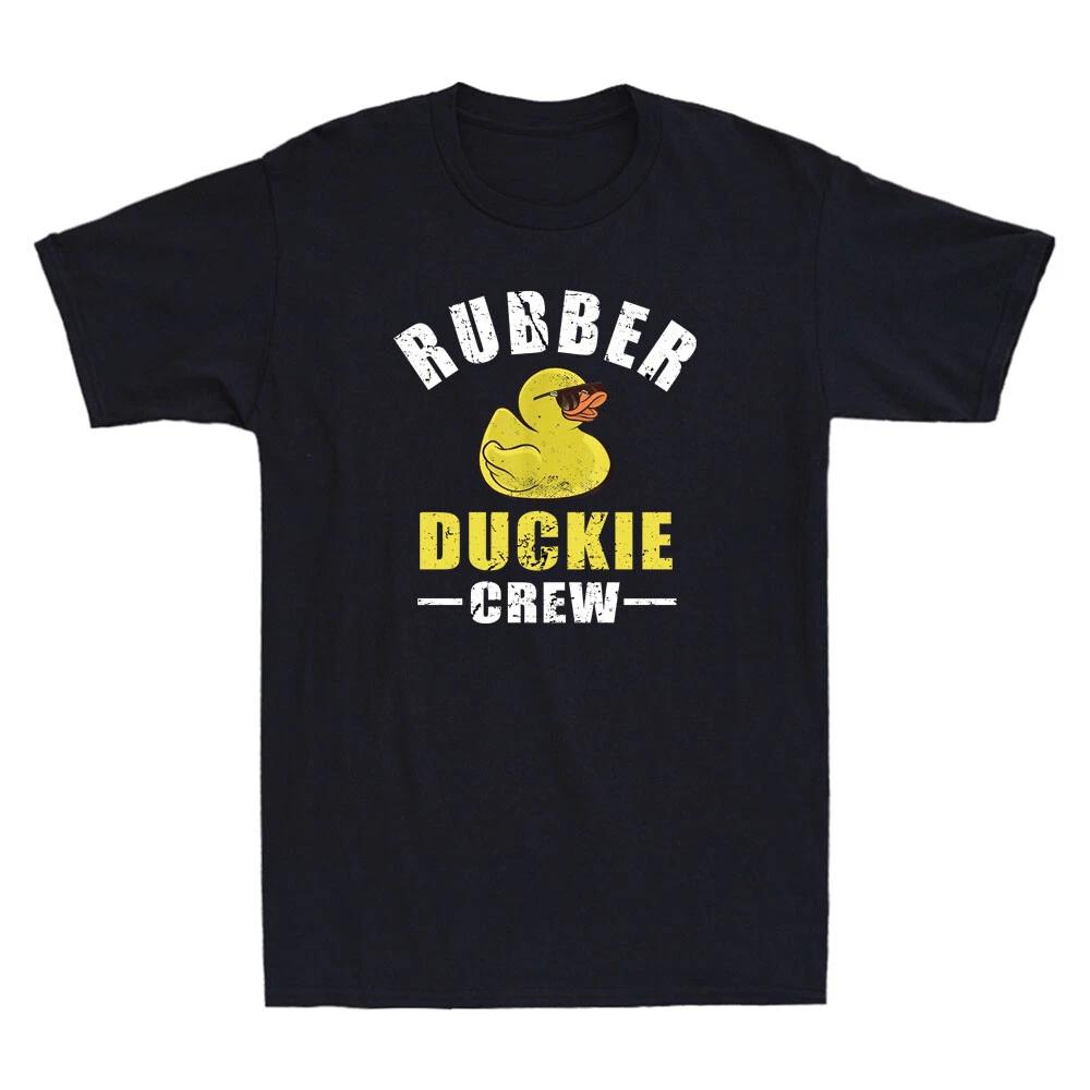 Rubber Yellow Duckie Crew Bath Ducks Duckling Funny Duck Meme Men s T-Shirt Tee XXXL
