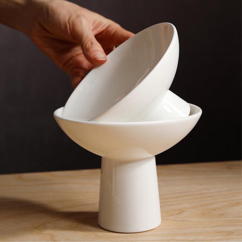 LISM Ceramic Palace Style High-Footed Bowl