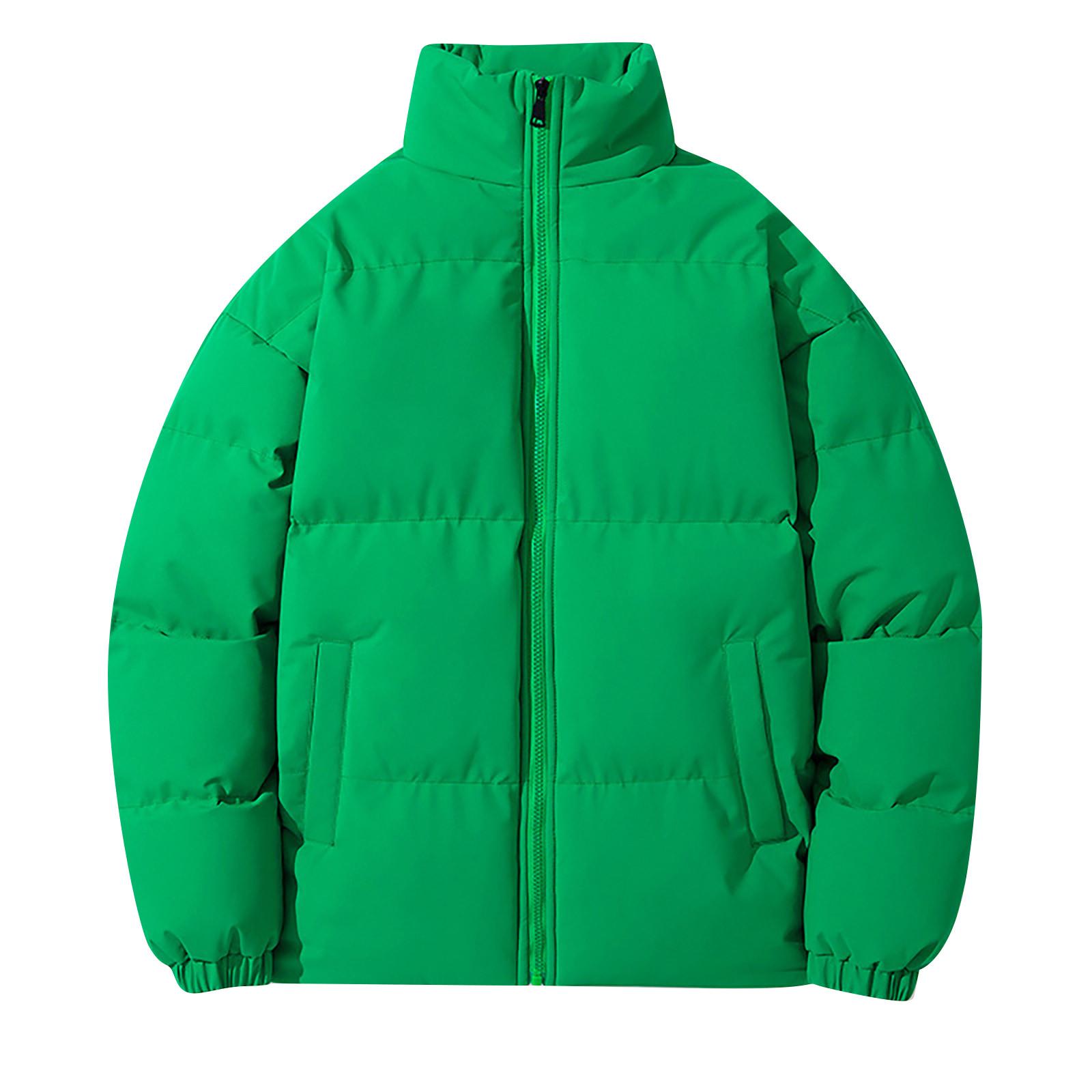 

Мужская пуховая куртка, теплая хлопковая одежда, свободное пальто, хлебный костюм, утепленное теплое пальто XXXL зелёный