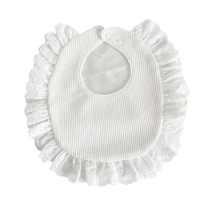 Ins Korean Style Cotton U-Shaped Baby Bibs, Trendy Drool Bibs for 0-2 Years Old, Breathable & Absorbent for Spring & Summer