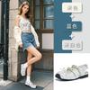 Leather Bag Head Sandals Women's 2025 Summer New Square Head Velcro Bow Mary Jane Shoes Rear Air German Training Shoes