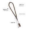 Islamic 33-Bead Tasbih Prayer Rosary, 9x12 mm Beads, Middle Eastern Hui Hand String