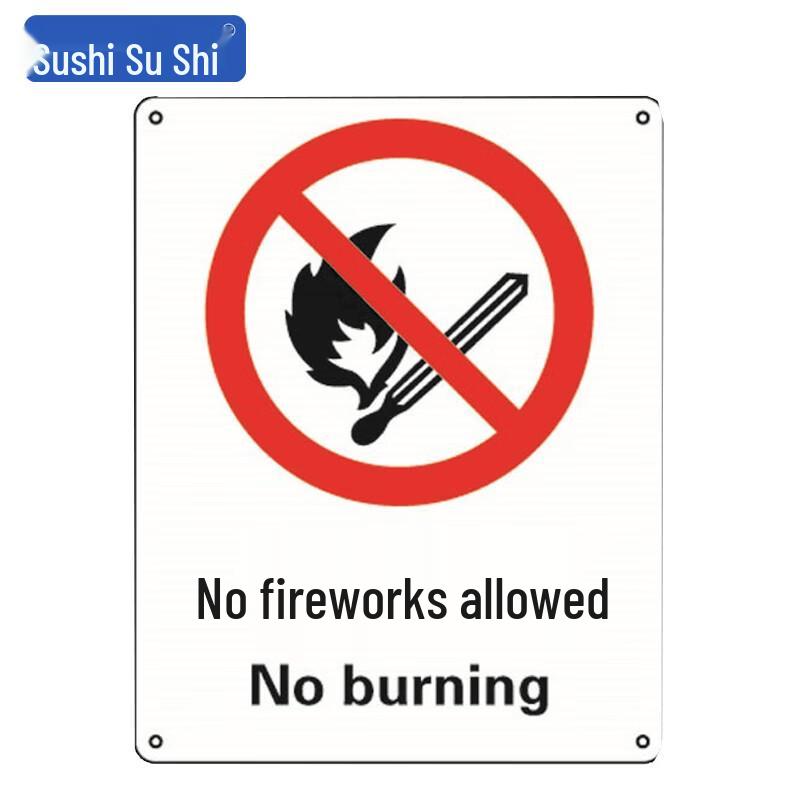 SuShi GB035 No Fire ABS Safety Sign 250x315mm