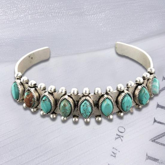 Women Bracelet Delicate Engrave Electroplating Unfading Opening Aesthetic Decorate Personality Bohemian Open Bangle Bracelet