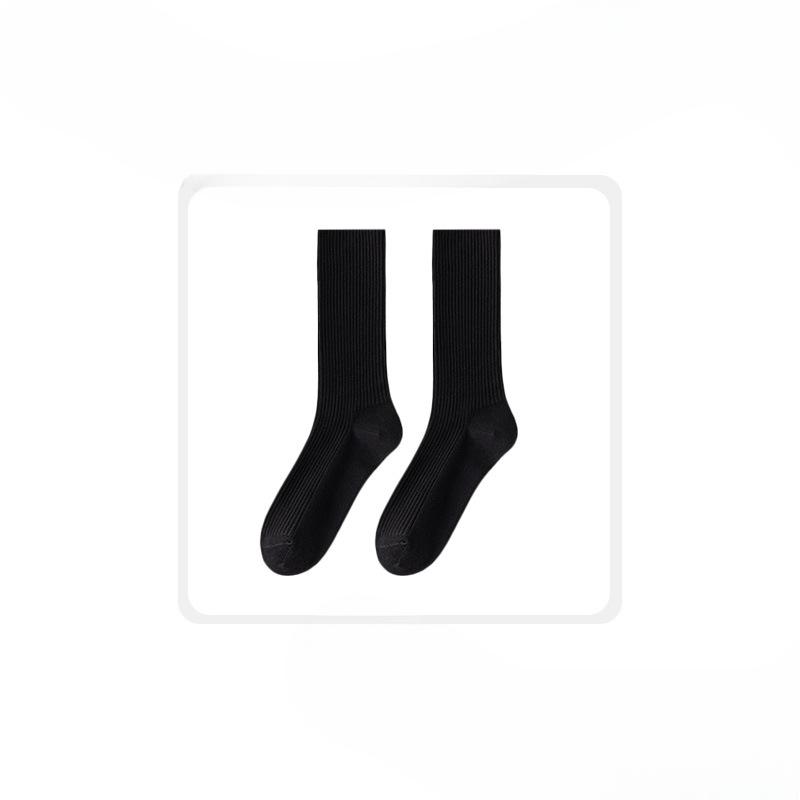 Women's Autumn and Winter New Solid Color Smoke All Match Long Tube Cotton Socks