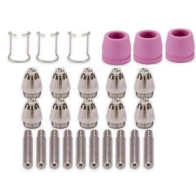 För AG60 Plasmaskärarspetsar och Munstycken Set 26ST 0,8mm Förbrukningsmaterial Kit