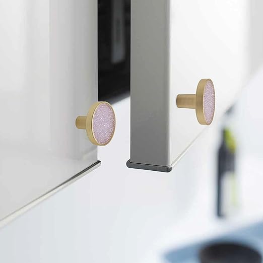 

6 шт. золотых ручек для шкафов, блестящие металлические ручки для ящиков и ручки для шкафов, комодов и многой другой мебели для дома и офиса фиолетовый