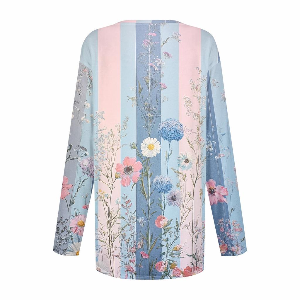 Sudadera de mujer, jersey deportivo, ropa deportiva activa, estampado de bolsillo, informal, cuello redondo, manga larga