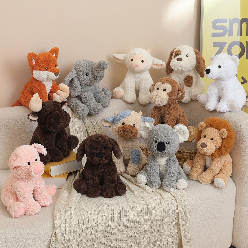 Animal Plush Toy Collection With Soft Short Pile Fabric For Children And Giftgiving