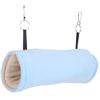 Hamster Hammock Warm Plush Tunnel Cage Hanging Bed Tube for Small Animals Pet Birds