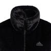Adidas Embroidered Logo Zip-Up Stand Collar Jacket Women Outerwear Black HM7105