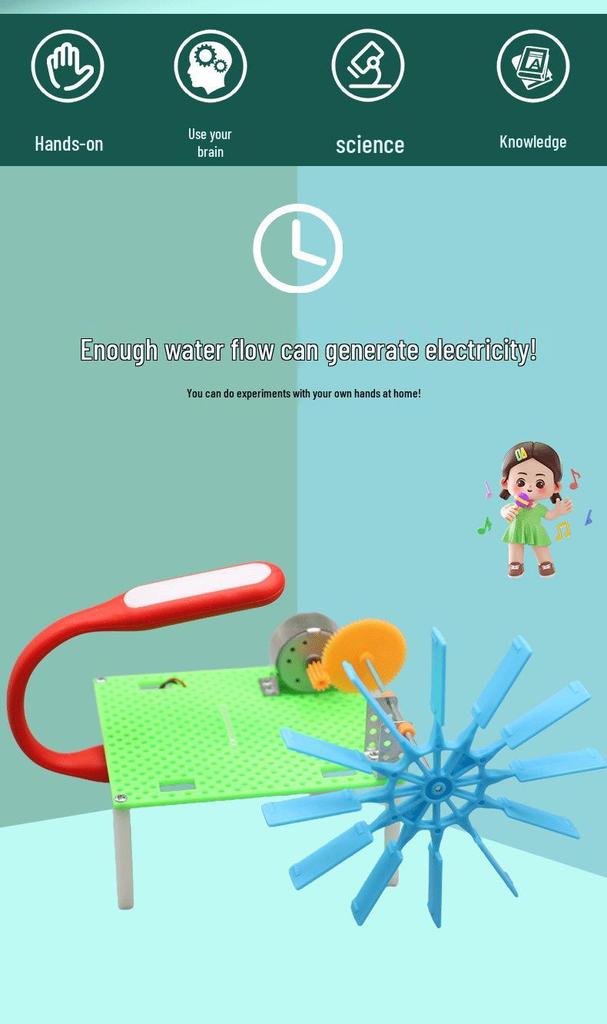 DIY Hand-Crank Hydroelectric Generator Model for Science Experiments