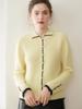Elegant French Hand-Crocheted Cashmere Lapel Knitwear - Little Coco Style Women's Top