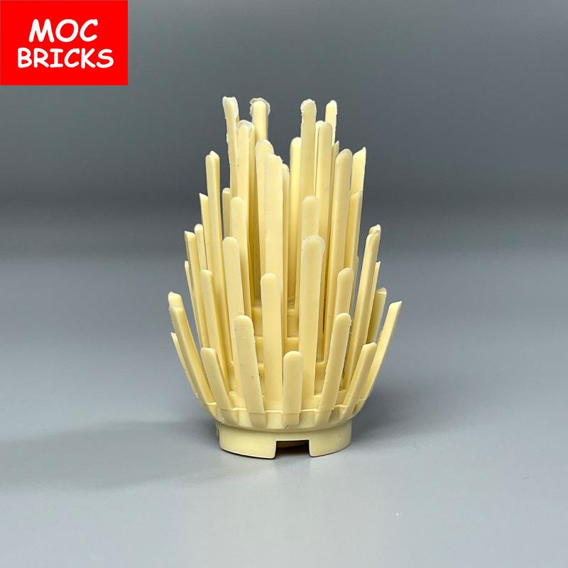 Non-Toxic Moc Bricks Bush Shrubbery City House Accessories Plant Tree Pine Shrub Assembled Particles Children'S Dolls Kids Toys