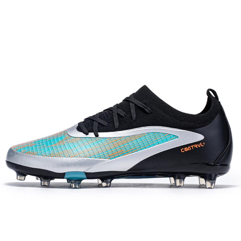 Low-Top Football Shoes Fly-Woven Seamless Tf Broken Nails Artificial Turf Ag Nails Leather Feet Training Shoes For Men And Women