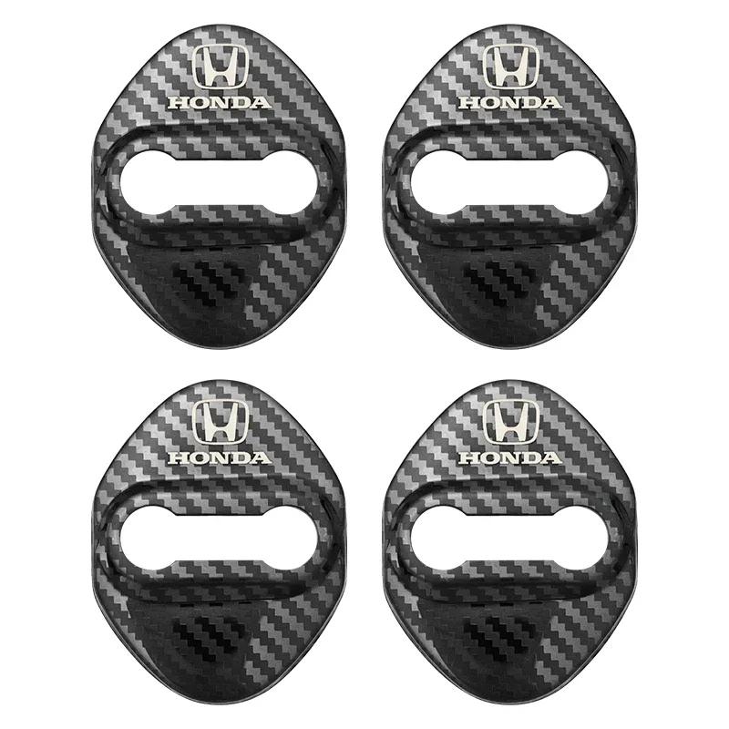 

4PCS Car Door Lock Cover Stainless Steel Protection Accessories for Honda CR-V STEPWGN Civic Accord City Envix ODYSSEY VEZEL Fit