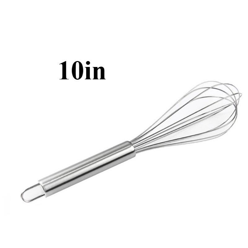 1/2 шт. 10/12-дюймовый прочный венчик для яиц, венчик-шар из нержавеющей стали для быстрого смешивания, профессиональный ручной инструмент-венчик