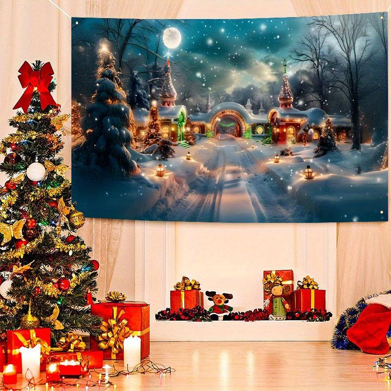 Christmas background fabric holiday and winter activities family gatherings and decorations Christmas decorations