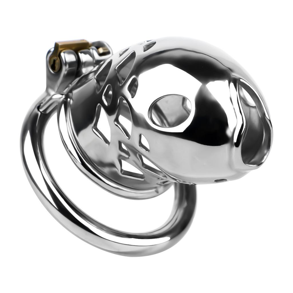 Stainless Steel CB Lock Metal Chastity Lock Male Penis Cage Chastity Gay Sex Toys Cock Ring Urethral Chastity BDSM