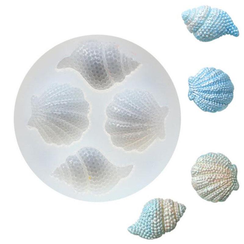 Flerkantig snäckskals-spegel hartsform; form för dekoration av snäckskalshantverk