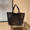 Bolsa de playa de malla portátil para mujer, bolsa de almacenamiento de maquillaje para viajes, bolsa de baño de verano, organizador, bolsa de compras