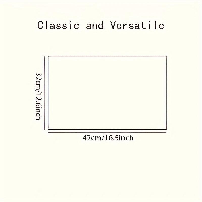 2/4/6/8pcs Set, Retro Music Tape Design Placemats - Rectangular Placemats with Abstract Art Patterns, Suitable for Parties, Home Decoration and