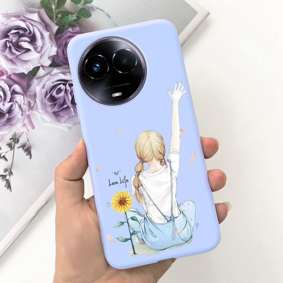 Shockproof Case For Realme 11 5G / Realme 11X Phone Cover Fashion Girls Soft Silicone Funda For Realme11 11 X 2023 RMX3785 Coque