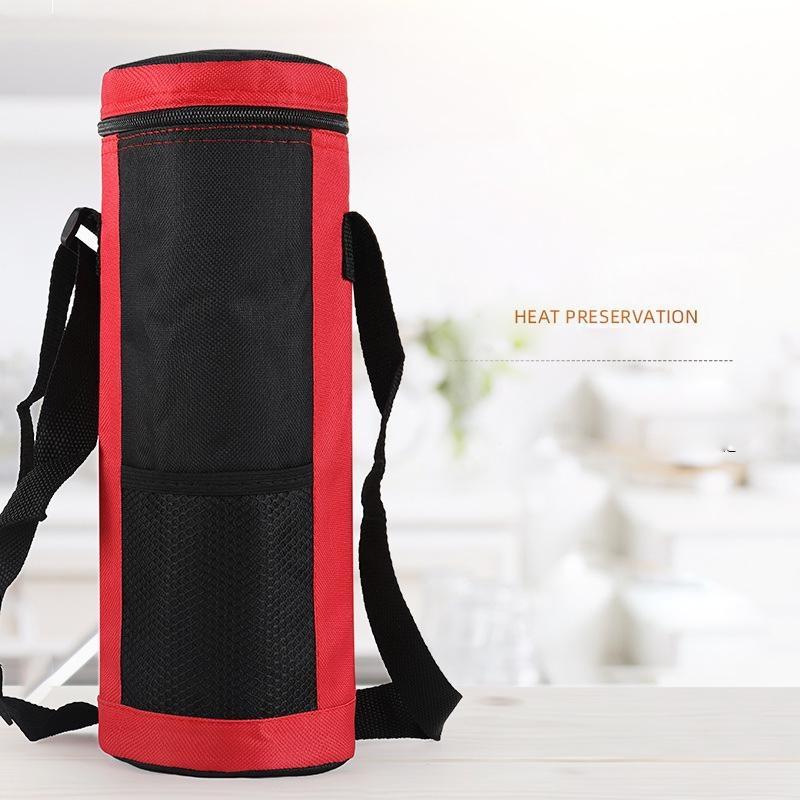 1PC Water Bottle Round Insulation Cover Folding Ice Pack Hot Water Bottle Insulation Cover for Outdoor Picnic Trip