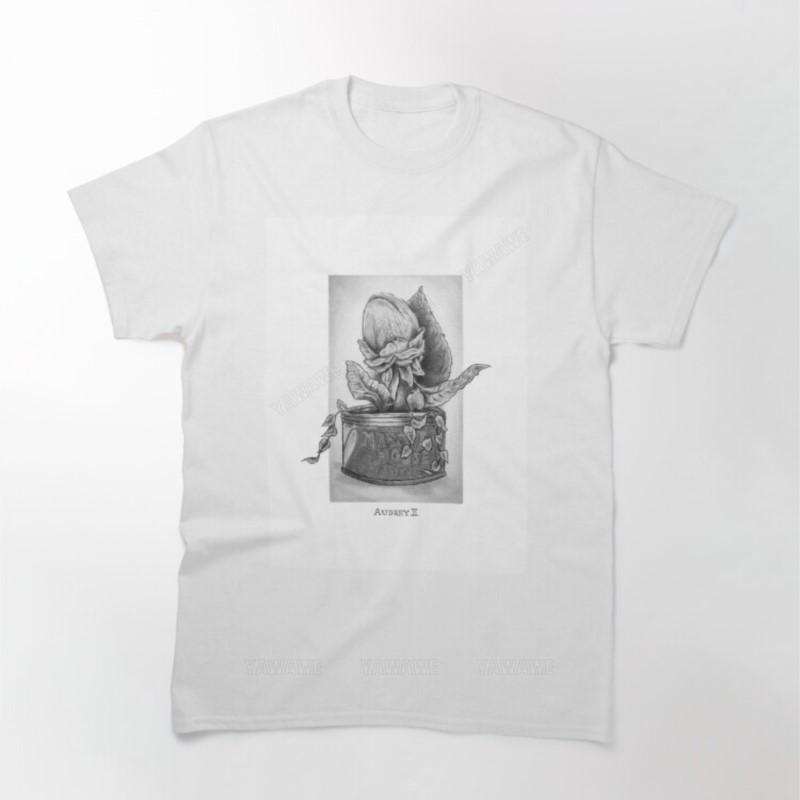 

Adult tee tops teenager cotton tee shirt Audrey II Little Shop of Horrors Printed T Shirt brand casual short sleeve for tshirt S
